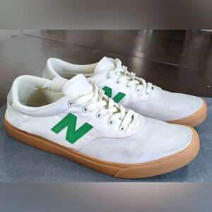 New Balance Men's Size 11.5 All Coast 55 White Green Sneaker Shoe Low Top